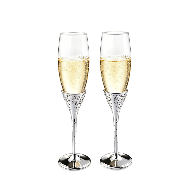 BOWRING - Cherish Crystals Champagne Flute Set of 2
