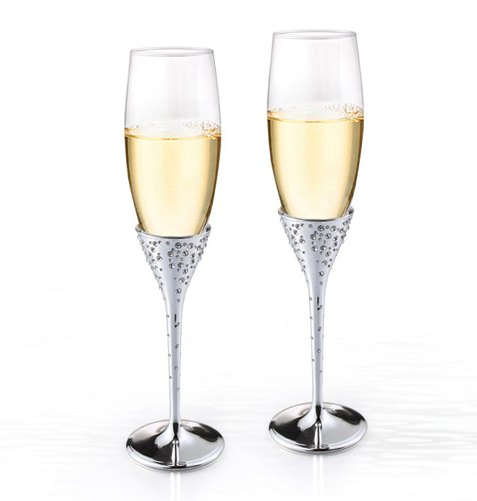 BOWRING - Cherish Crystals Champagne Flute Set of 2