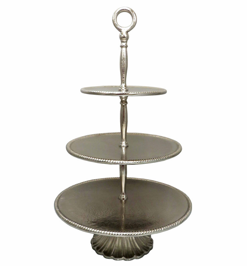 BOWRING - Odyssey 3-tier Server 63cm H, Nickel Finish