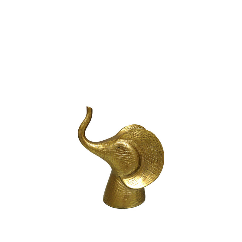 BOWRING - Maddox Large Elephant 20cm H, Gold Finish