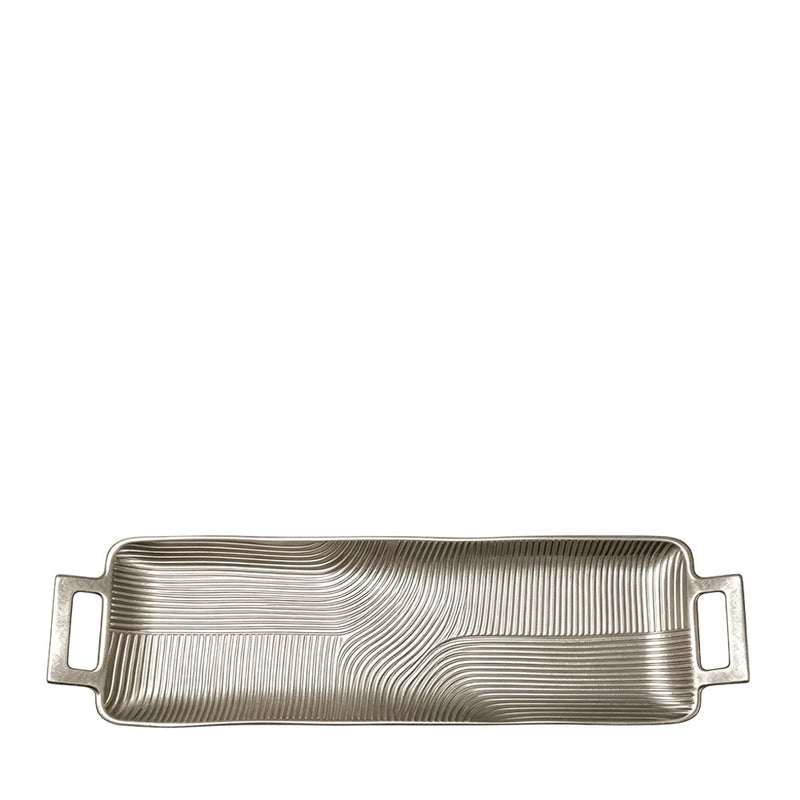 BOWRING - Kai Large Tray 76 x 17.5 x 5cm, Nickel Finish