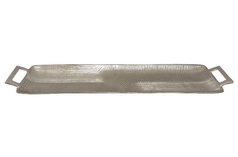 BOWRING - Kai Large Tray 76 x 17.5 x 5cm, Nickel Finish