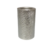 BOWRING - Gaia Small Pillar Holder 21cm H, Nickel Finish