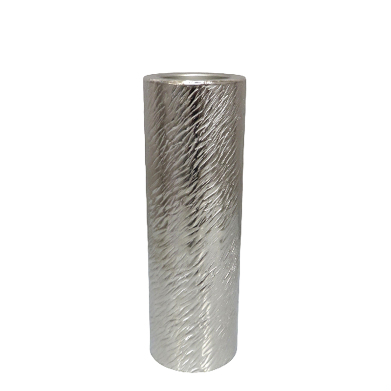 BOWRING - Gaia Medium Pillar Holder 28cm H, Nickel Finish
