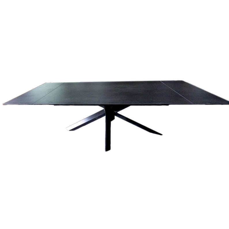 BOWRING - Granby Extendible Table  72"- 86.5" - 102", Anthracite Ceramic Top