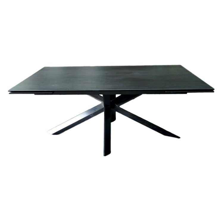 BOWRING - Granby Extendible Table  72"- 86.5" - 102", Anthracite Ceramic Top