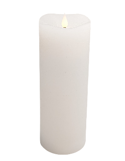 BOWRING - Flameless LED Candle White 3"Dia. X 8"H