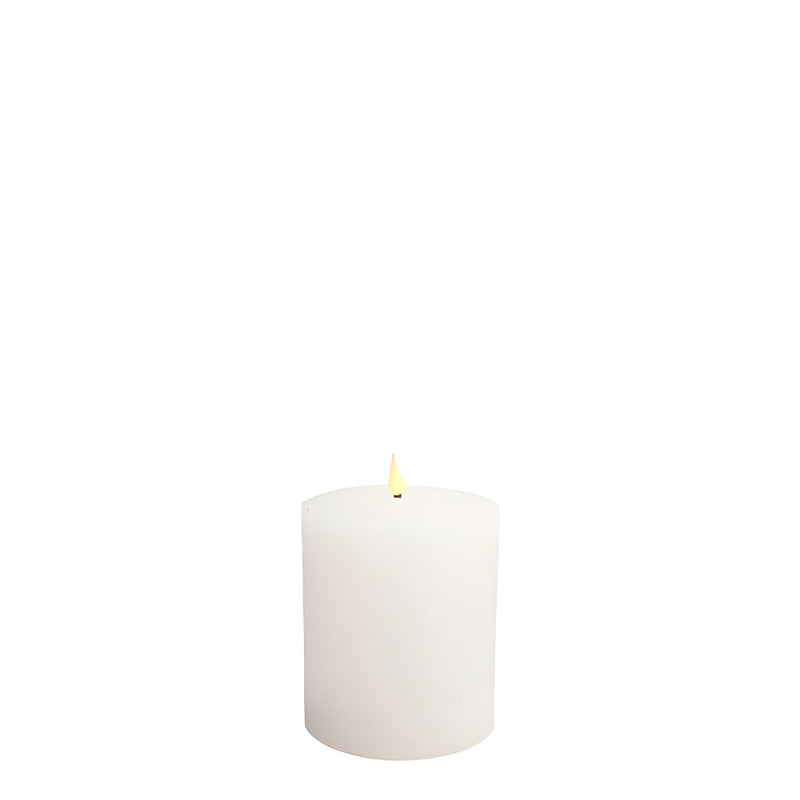 BOWRING - Flameless LED Candle White 4"Dia. X 5"H
