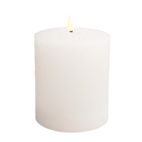 BOWRING - Flameless LED Candle White 4"Dia. X 5"H