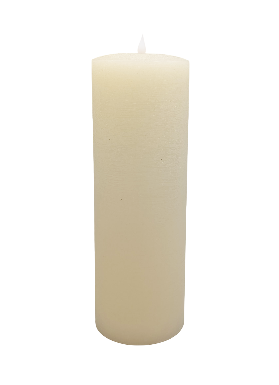 BOWRING - Flameless LED Candle Ivory 4"Dia. X 12"H