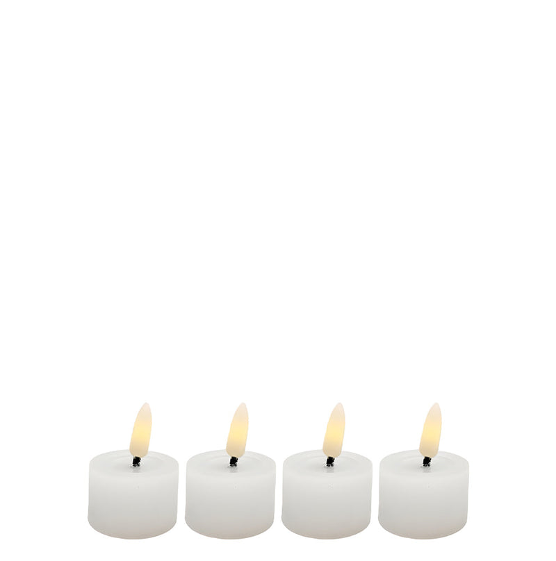 BOWRING - Flameless LED Tealight Set of 4 White