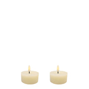 BOWRING - Flameless LED Candle Ivory Set of 2 Tealights 2.5"x 1"
