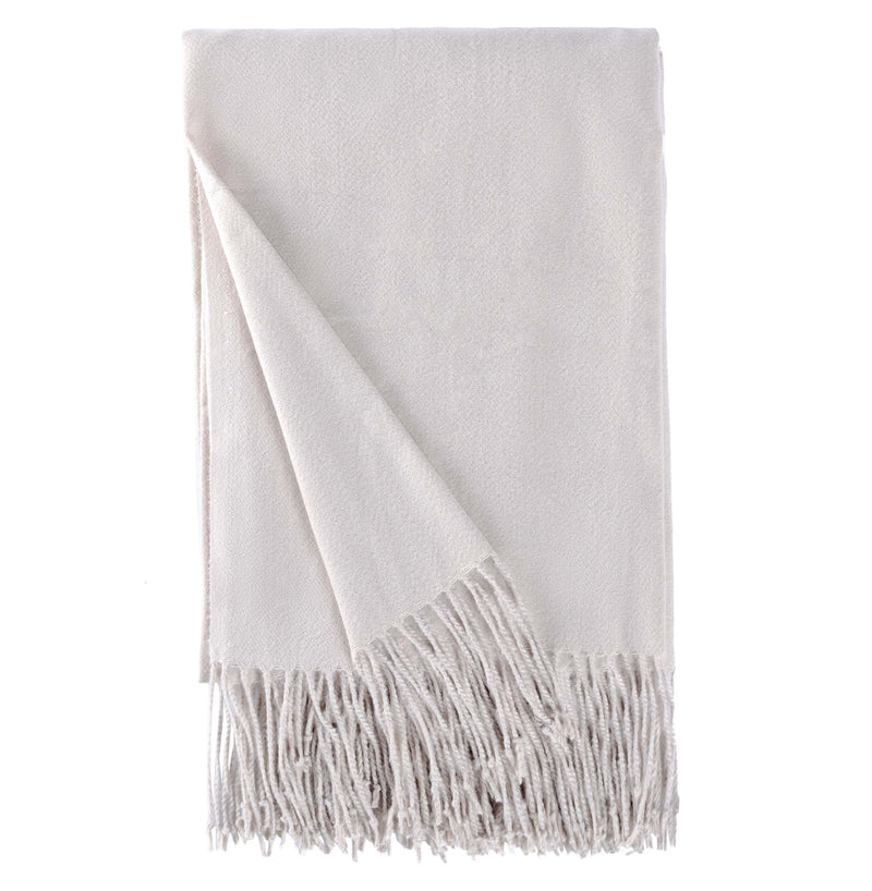BOWRING - Bella 50" x 60" Pashmina Style Throw, Taupe