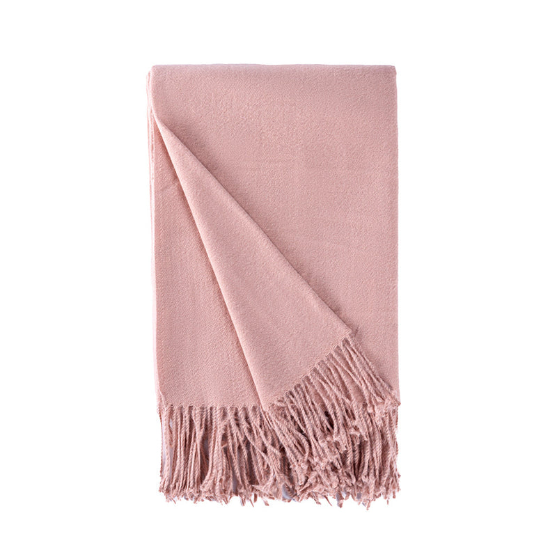 BOWRING - Bella 50" x 60" Pashmina Style Throw, Rosewood