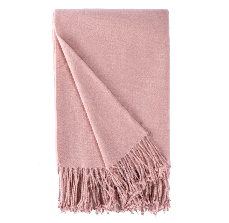 BOWRING - Bella 50" x 60" Pashmina Style Throw, Rosewood