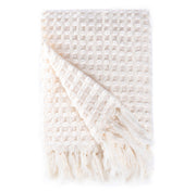 BOWRING - Millie Textured Chenille 50" x 60" Throw, Ivory