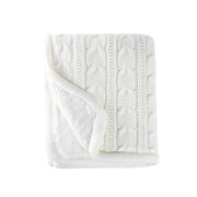 BOWRING - Moritz Cable 50" x 60" Throw, Ivory