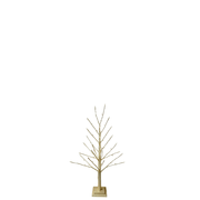BOWRING - Champagne Glitter Tree 90cm/35.5in | 78 Warm White LED Lights