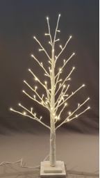 BOWRING - White Glitter Tree 90cm/35.5in | 78 Warm White LED Lights