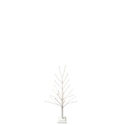 BOWRING - White Glitter Tree 90cm/35.5in | 78 Warm White LED Lights
