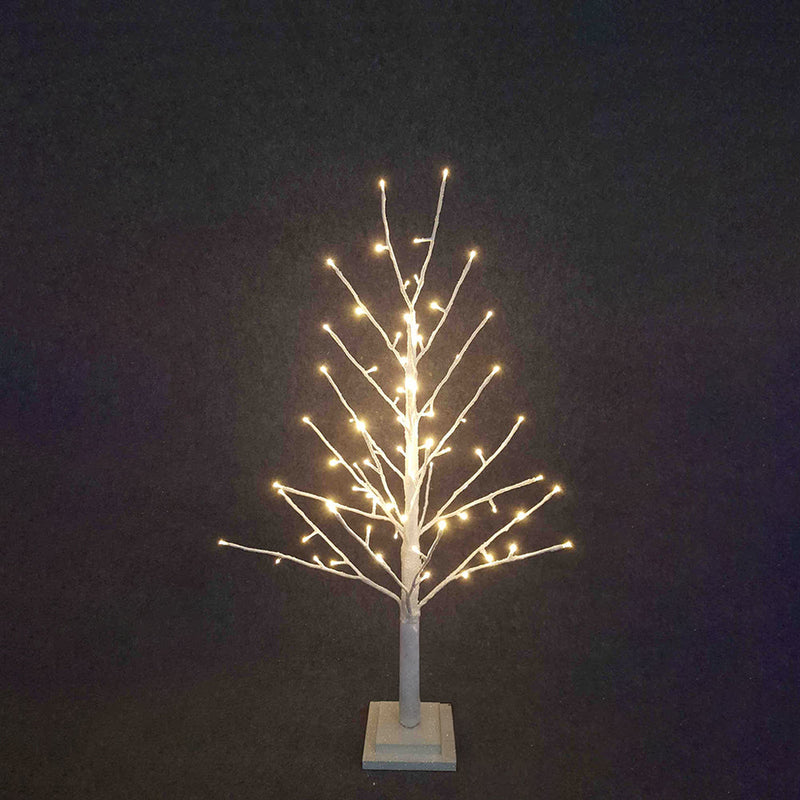 BOWRING - White Glitter Tree 90cm/35.5in | 78 Warm White LED Lights