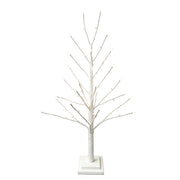 BOWRING - White Glitter Tree 90cm/35.5in | 78 Warm White LED Lights