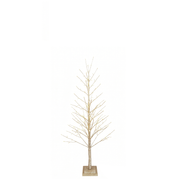 BOWRING - Champagne Glitter Tree 150cm/59in | 186 Warm White LED Lights