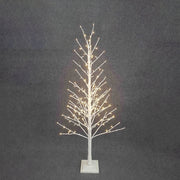 BOWRING - White Glitter Tree 150cm/59in | 186 Warm White LED Lights
