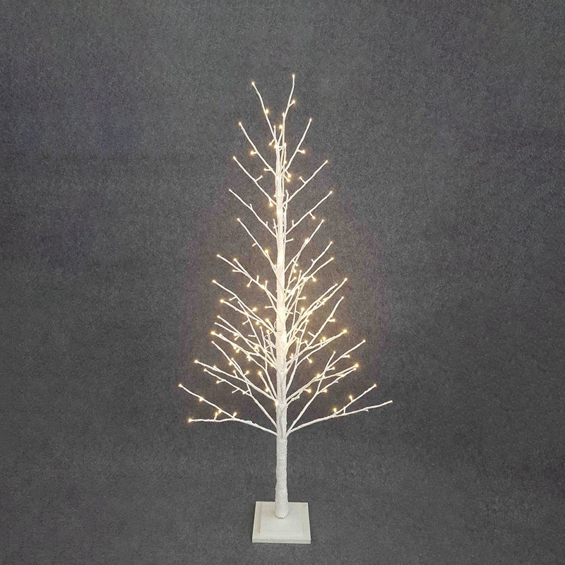 BOWRING - White Glitter Tree 150cm/59in | 186 Warm White LED Lights