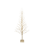 BOWRING - Champagne Glitter Tree 210cm/83in | 306 Warm White LED Lights
