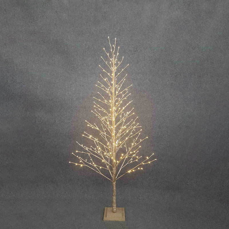 BOWRING - Champagne Glitter Tree 210cm/83in | 306 Warm White LED Lights