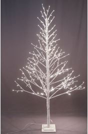 BOWRING - White Glitter Tree Glitter Tree 210cm/83in | 306 Warm White LED Lights