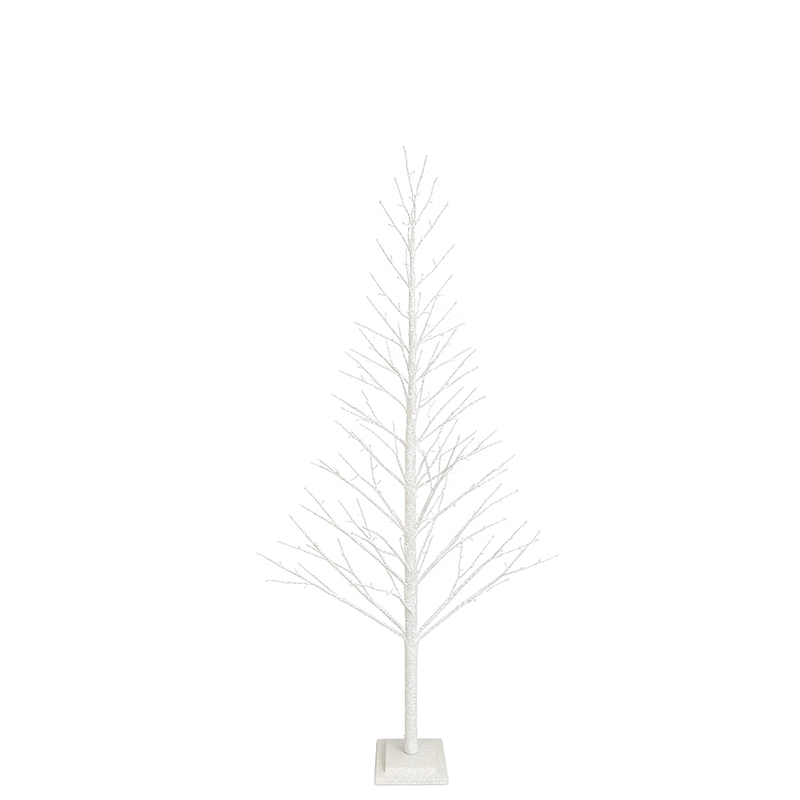 BOWRING - White Glitter Tree Glitter Tree 210cm/83in | 306 Warm White LED Lights