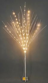 BOWRING - Champagne Glitter Branch 100cm/39in | 99 Warm White Lights