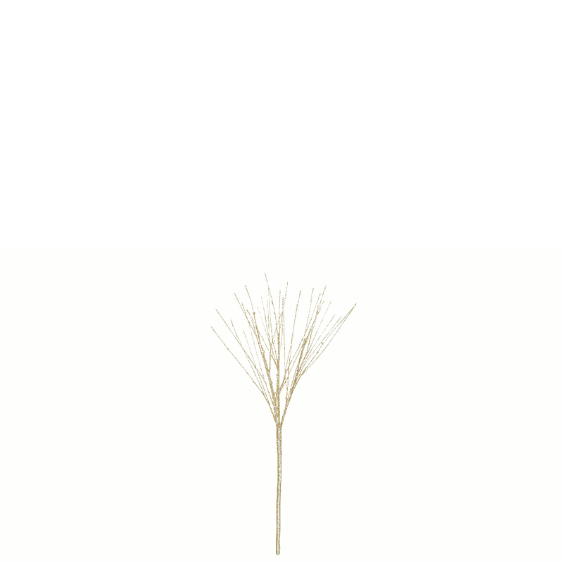 BOWRING - Champagne Glitter Branch 100cm/39in | 99 Warm White Lights