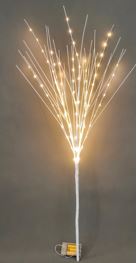 BOWRING - White Glitter Branch 100cm/39in | 99 Warm White Lights