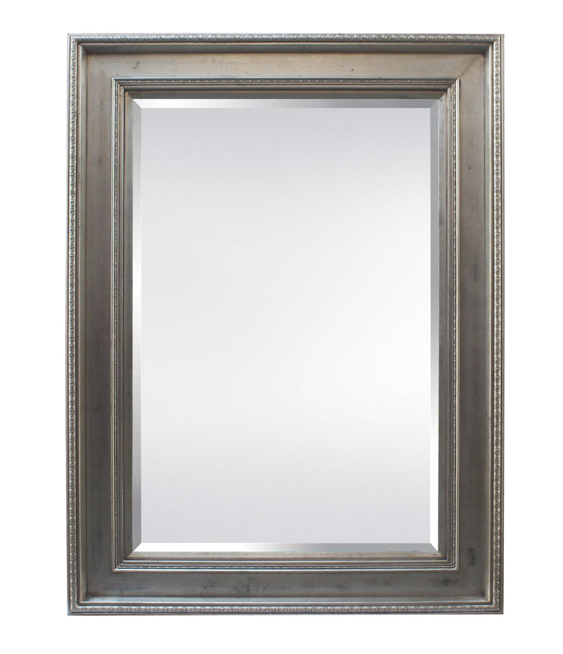 BOWRING - Rochelle 34-1/4”W x 46-1/4”H Mirror Antique Silver