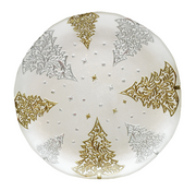 BOWRING - Forest Dream 21cm Glass Plate, Gold & Silver