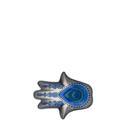 BOWRING - Charmed Glass Evil Eye Plate, Silver