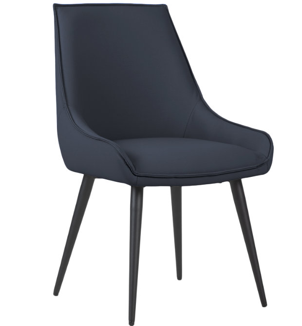 BOWRING - Idalia Dining Chair, Navy Blue