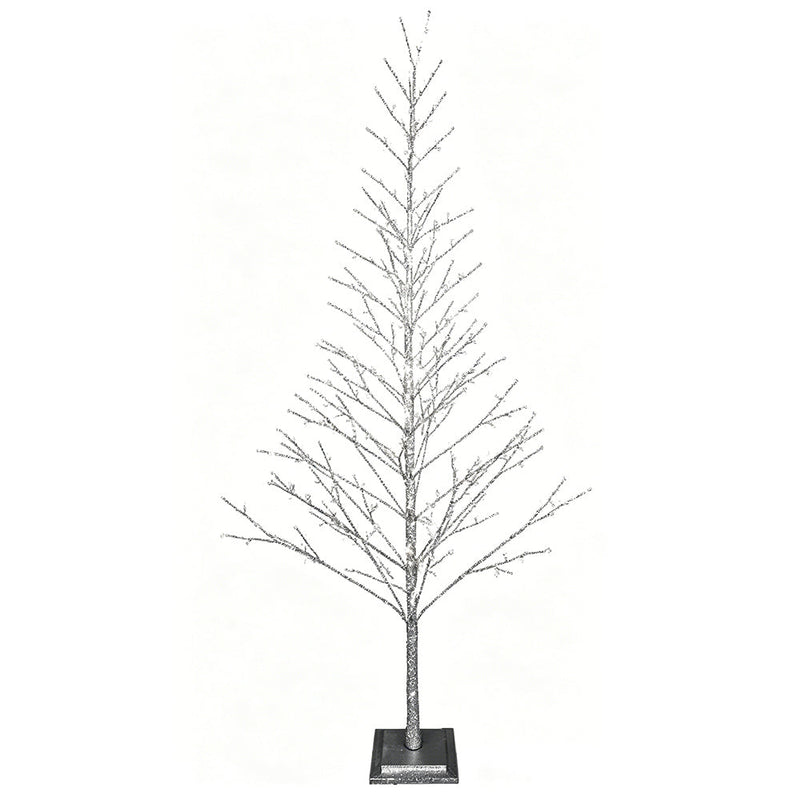 BOWRING - Silver Glitter Tree 270cm/106in |360 Warm White LED Lights