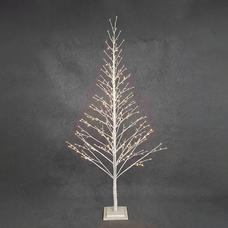 BOWRING - White Glitter Tree 270cm/106in |360 Warm White LED Lights