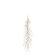 BOWRING - Champagne Glitter Garland with Remote 180cm/71" | 126 Warm White LED Lights
