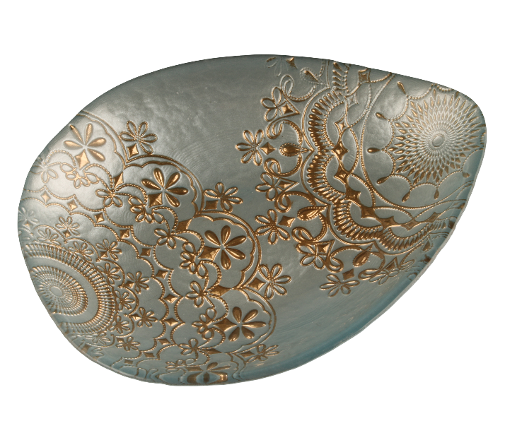 BOWRING - Egg Plate Blue