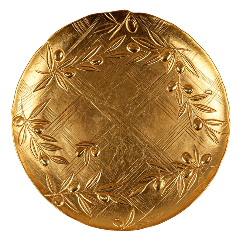 BOWRING - Toscana 33cm Gold Leaf Plate
