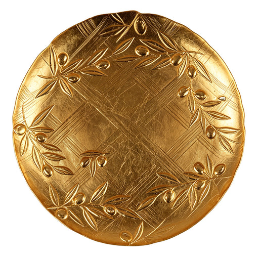 BOWRING - Toscana 33cm Gold Leaf Plate