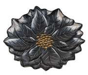 BOWRING - Poinsettia 23cm Plate - Blue