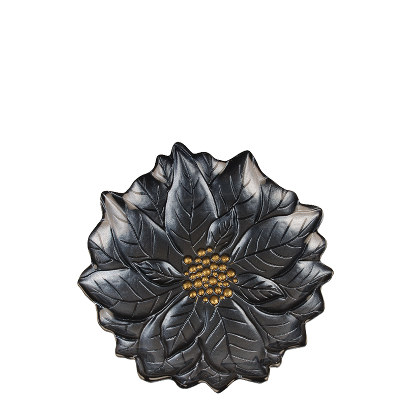 BOWRING - Poinsettia 23cm Plate - Blue