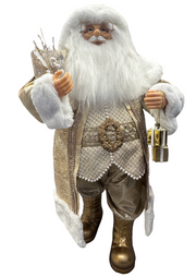 BOWRING - Enchanted Santa 80cm with Champagne Coat