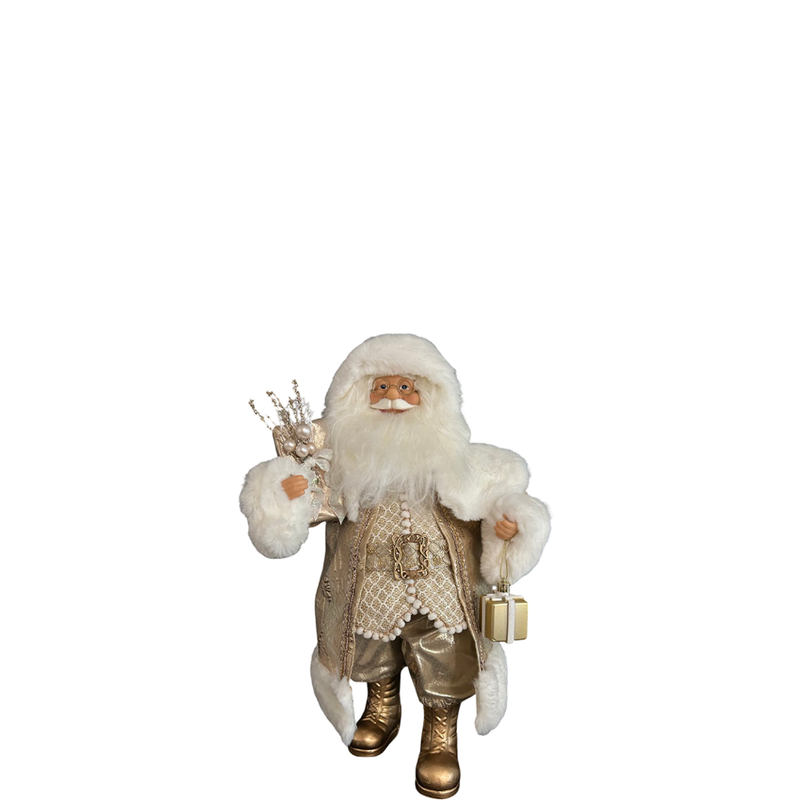 BOWRING - Enchanted Santa 45cm with Champagne Coat